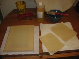 The making of oilcloth
