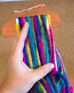 Cut yarn the correct length for your project