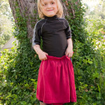 Turn an old tee into a child's skirt with this simple tshirt to skirt tutorial!