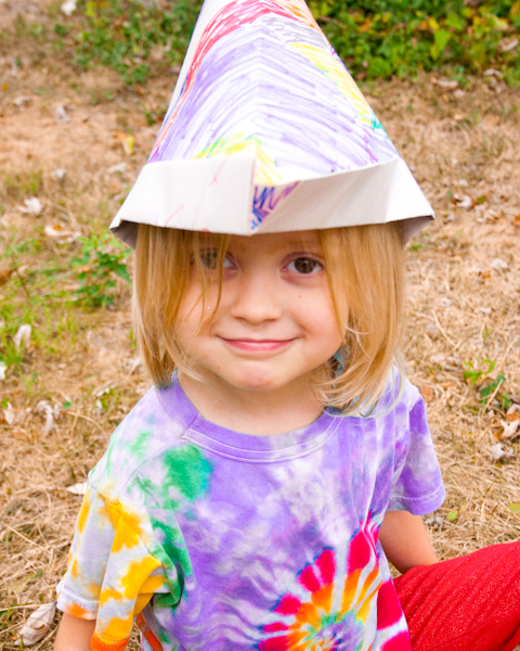 10 Wrapping Paper Crafts to Use Up that Gift Wrap: Make a Paper Hat!