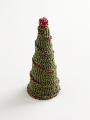 Christmas tree made from yarn