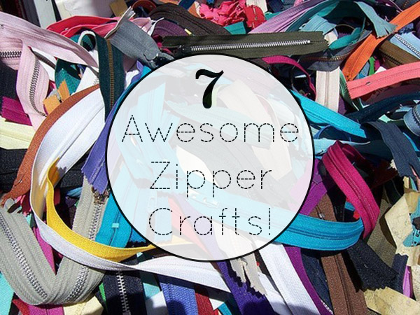 7 Crafts You Can Make Using Zippers - Take a new look at an old thrift store staple to create an array of accessories. Here are seven projects that you can whip up using zippers.