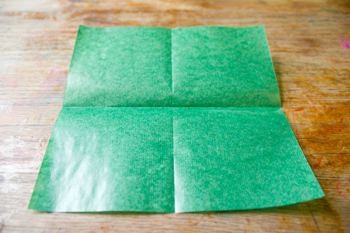 fold kite paper square in half both ways