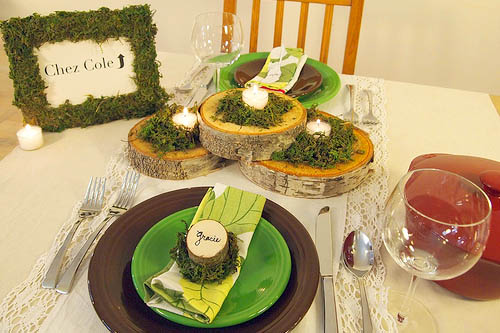 Woodsy Tablescape