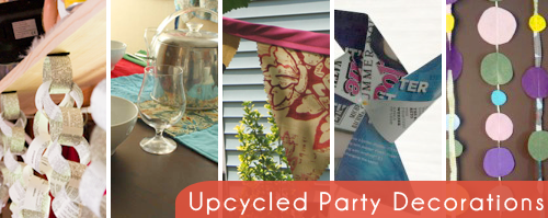 upcycled party decorations