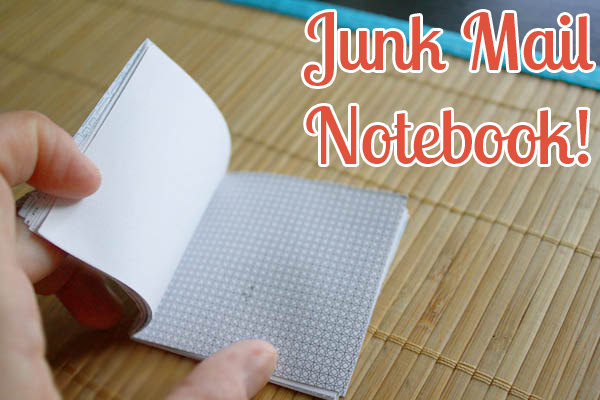 junk mail notebook