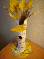 Paper Tube Fall Tree