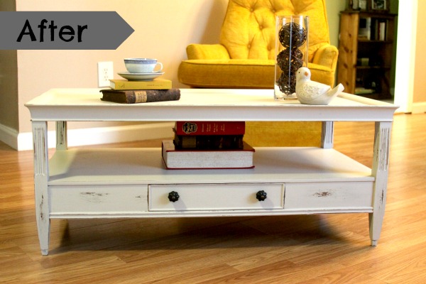 A Shabby Chic Coffee Table, Can You Paint A Wooden Coffee Table