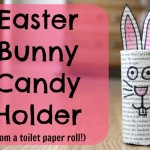 Easter Bunny Candy Holder from a Toilet Paper Roll