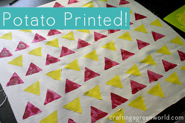 how to make a printed pillow cover potato printed