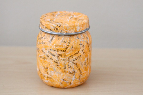 How To: Upcycle a Baby Food Jar into a Decoupaged Pumpkin