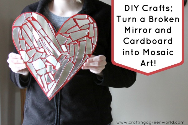Diy Crafts Turn A Broken Mirror And, Mirror Mosaic Ideas