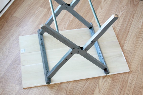 Reduce, Reuse, Redecorate: How To Recycle a Camping Stool into a Side Table