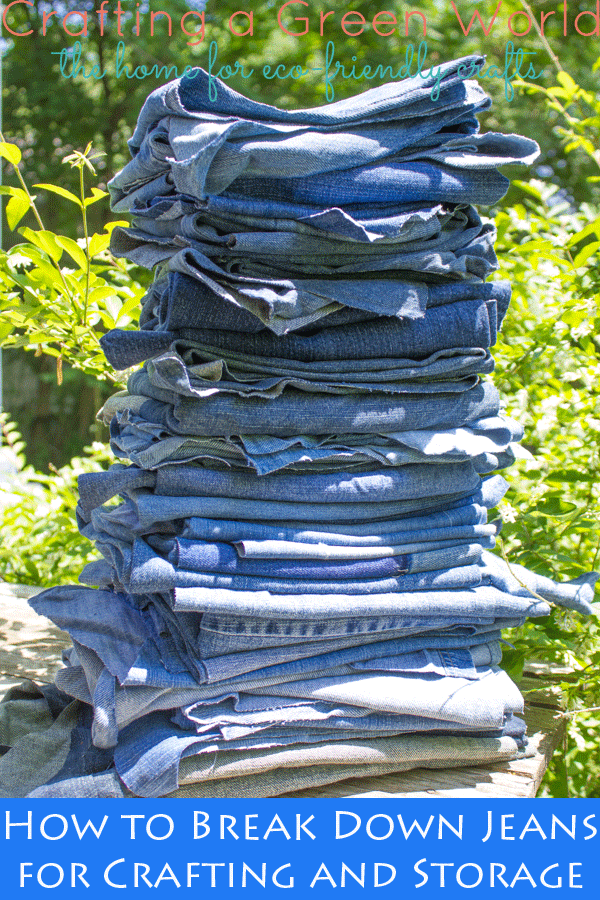 How to Break Down Jeans for Crafting and Storage