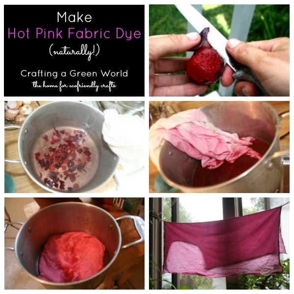 Make Natural Non Toxic Dye in Hot Pink!