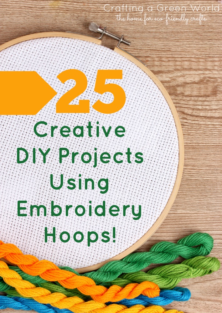25 Creative DIY Projects Using Embroidery Hoops!
