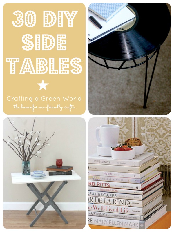 30 Diy Side Tables Reduce Reuse Redecorate - Side Table Ideas Diy