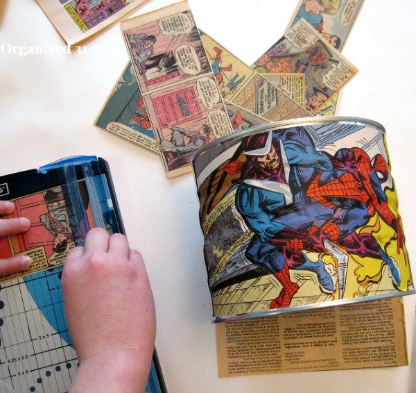 Make an Upcycled Comic Book Can