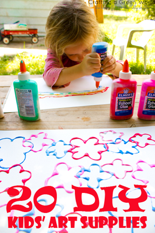 20 DIY Kids' Art Supplies
