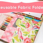 Cute School Supplies: Reusable No-Sew Fabric Folder