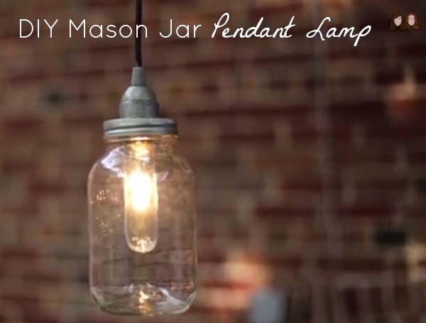 Make a DIY Pendant Light From a Mason Jar