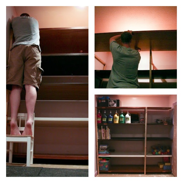 DIY Shelves from Old Doors