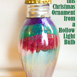 Hollow Light Bulb Christmas Ornament