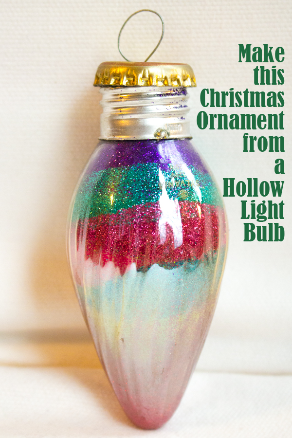 Hollow Light Bulb Christmas Ornament