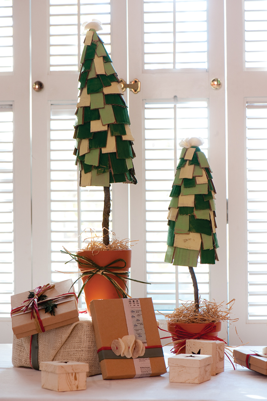 DIY Cardboard Christmas Trees