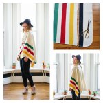 How to Make a Poncho from Your Favorite Blanket (no sew!)