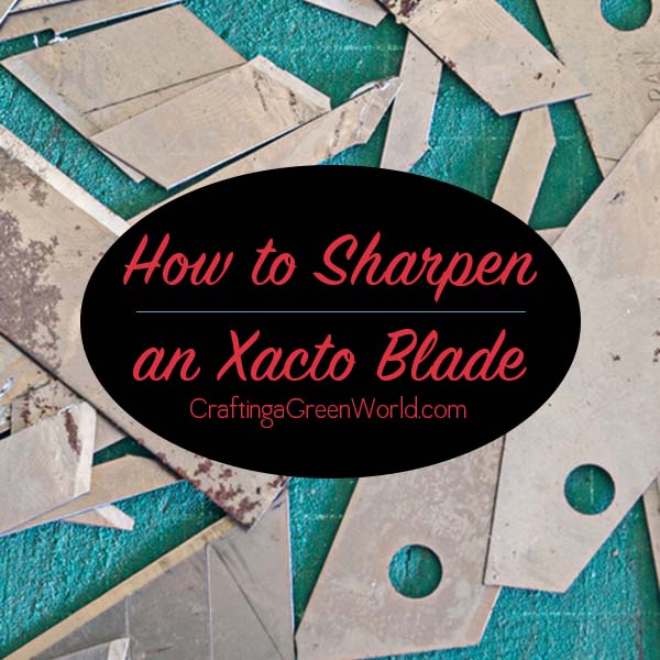 How to Sharpen an Xacto Knife with Sandpaper