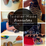 Binoculars Craft for Two to Four Year Olds - Last week I taught a binoculars craft at my son's preschool, and it was such a hit! Here are tips on how to do this craft project with the preschool set.