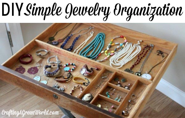 Need some DIY storage ideas for your jewelry? Here's how to organize jewelry with a common yard sale find.