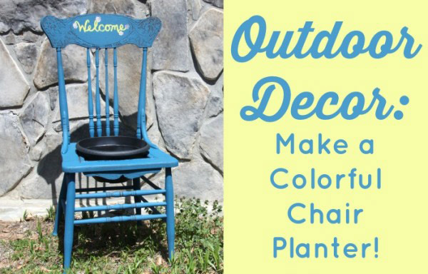 how to make a chair planter