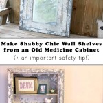 Do you love unique DIY home decor? Don’t throw away that old medicine cabinet– upcycle it into awesome DIY wall shelves!