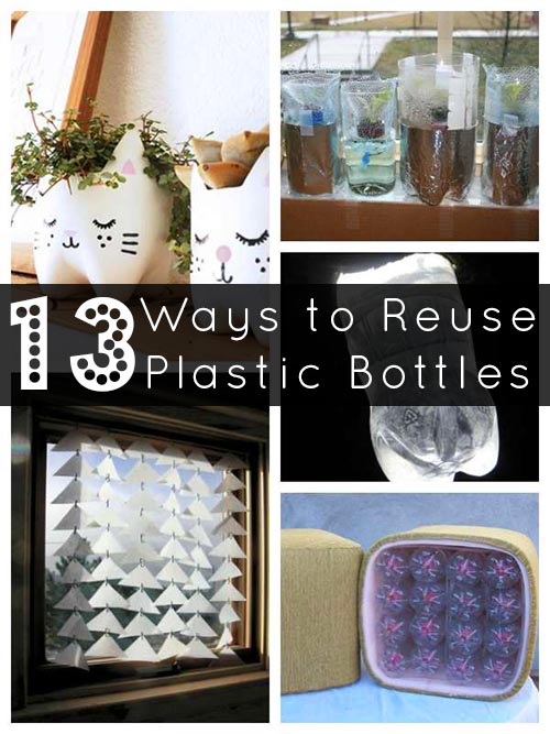 The best way to reduce the number of plastic bottles in landfills is to avoid buying them in the first place. Reuse is second best, but when you can't avoid them, try one of these clever plastic bottle reuses to give them a new life!