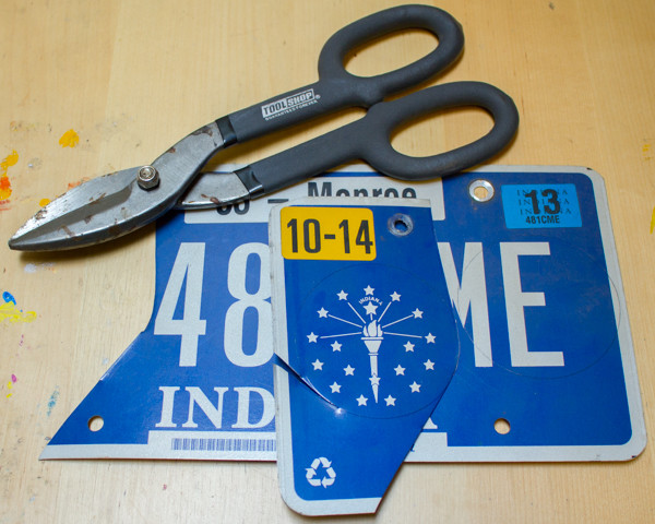 License Plate Gift Tags