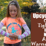 Upcycle Tights into Arm Warmers