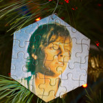 Upcycled Christmas Crafts: Make a Puzzle Christmas Ornament