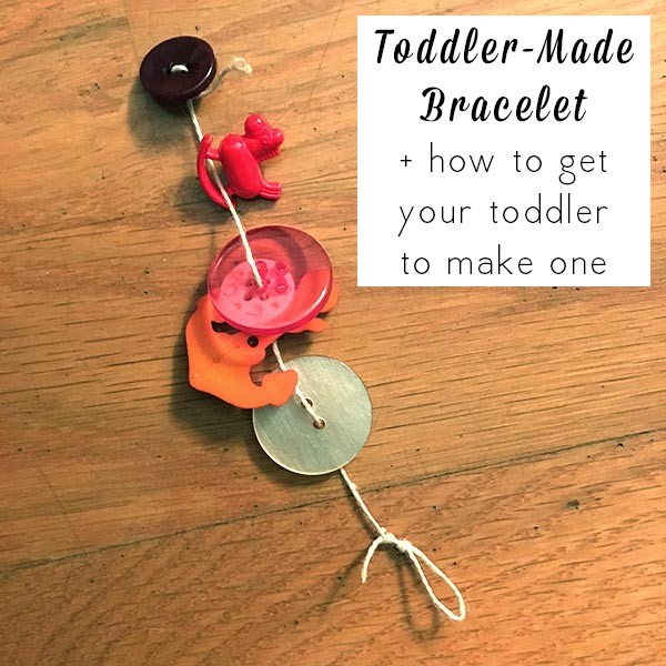 Learning to string and lace is hard for kids. Here's how I got my two-year-old interested in this toddler fine motor project.