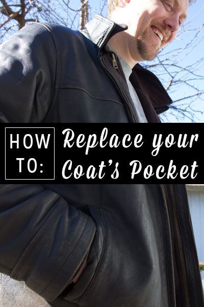 Check out this relatively simple way to completely replace a coat pocket, so it's even sturdier than the original.