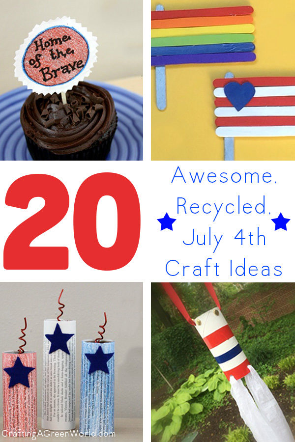 Bring out all of your red, white, and blue craft supplies--it's time to make some 4th of July crafts!