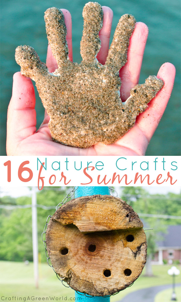 Have you and your kids hit a summer crafting slump? Get outside and get crafting with these great nature crafts for summer!