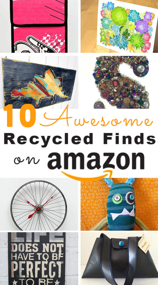 I dug into what's handmade on Amazon and found some really cool upcycled and recycled handmade products!