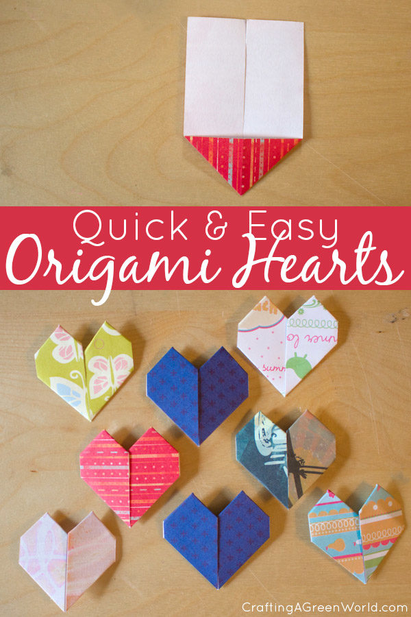 Make origami hearts with this quick and easy method. They're so simple to make that you'll have a pile of them before you know it!