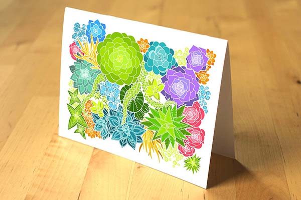 recycled greeting card