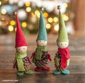 Pinecone Crafts: Elves by Lia Griffith