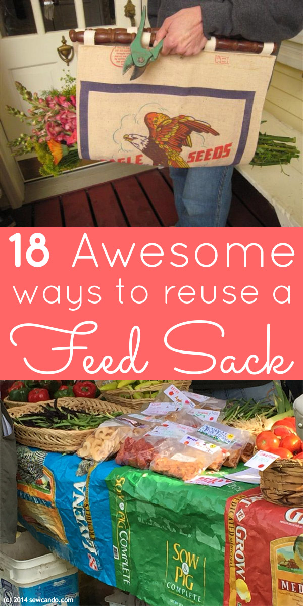 You don't have to toss those empty pet food bags! Check out these amazing feed sack crafts, and turn that empty sack into something super awesome.