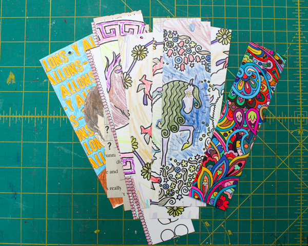 Coloring Book Page Bookmark