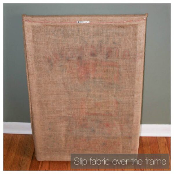 Old potato sacks or coffee sacks make lovely, simple, DIY wall art! Here's how I transformed some salvaged burlap sacks into display-worthy pieces.